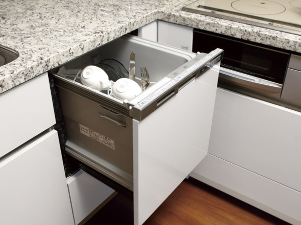 Kitchen.  [Dish washing and drying machine] Built-in dishwashing dryer. Washes with excellent cleaning power by small mist to float a large mist dissolving the dirt.