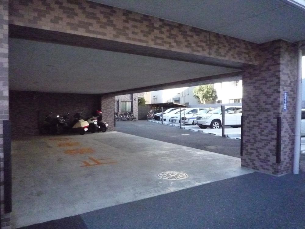 Parking lot. Common areas