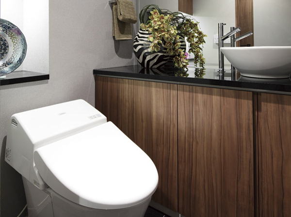 Other.  [Low silhouette type toilet] The firm flow twin tornado washed with little water, Adopt a super-water-saving toilet bowl with reduced water consumption to 4.8L. Ya Sefi on tectonics processing to smooth the surface, It is also easy to clean borderless shape. Ya automatically auto toilet bowl cleaning water flows, Also equipped with nozzle automatic cleaning of the bidet. Is a space-saving form the tank and the toilet bowl are integrated. (Same specifications)