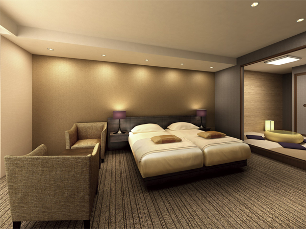 Shared facilities.  [Guest rooms] When you live it is leading to a guest, You can use "guest room" in the residential building. Balcony with views of the four seasons of the landscape Ya, The room in which a corner of the sum that was paved with tatami mat adjacent to the bed space. Breadth and that the room, In a calm atmosphere, You can spend leisurely without hesitation. (Rendering)