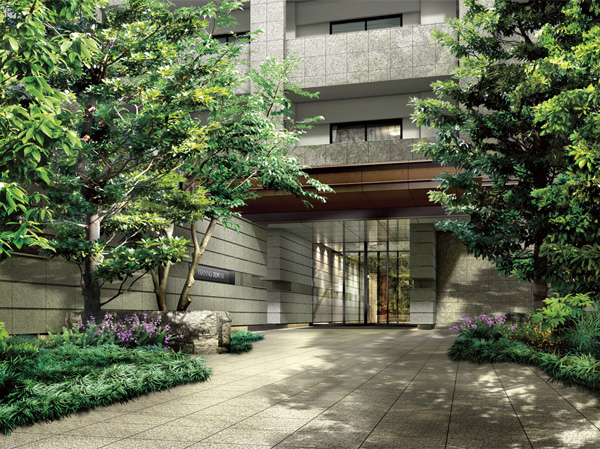 Buildings and facilities. Birth in a quiet hill mansion areas with cultural history. Corridor among leading from the entrance, which designed the stately mansion into a dwelling unit is, Without interference of the line of sight from the outside, Calm some space with excellent privacy of. It is comfort, such as staying at a hotel with a magnificent, Wraps the day-to-day. (Entrance Rendering)