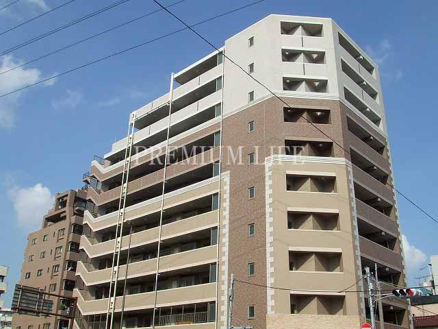 Local appearance photo.  [10-story appearance of the apartment] Yaguchi a 5-minute walk from Doeki. 1 ・ The second floor is a parking lot.