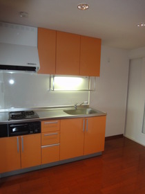 Kitchen. ☆ Grill with a two-necked Gasukitchin ☆