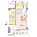 Floor plan. 3LDK, Price 65,800,000 yen, Occupied area 77.39 sq m , Balcony area 8.13 sq m
