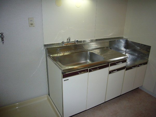 Kitchen. Glad spacious sink and kitchen to put the two-burner gas stove to better to dishes