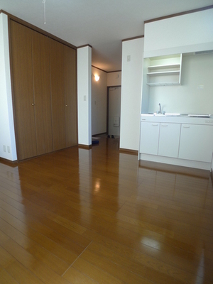 Living and room. Corner room Two-sided lighting