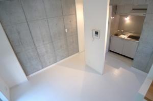 Living and room. Concrete Uchihanashi