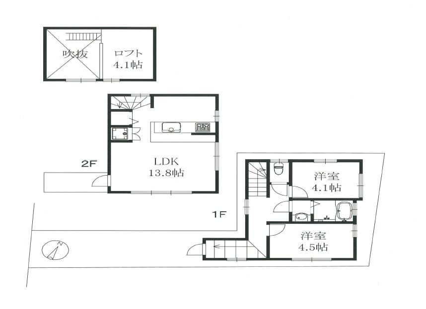 Building plan example (floor plan). Building plan example ( Issue land) Building Price      12.3 million yen, Building area    sq m