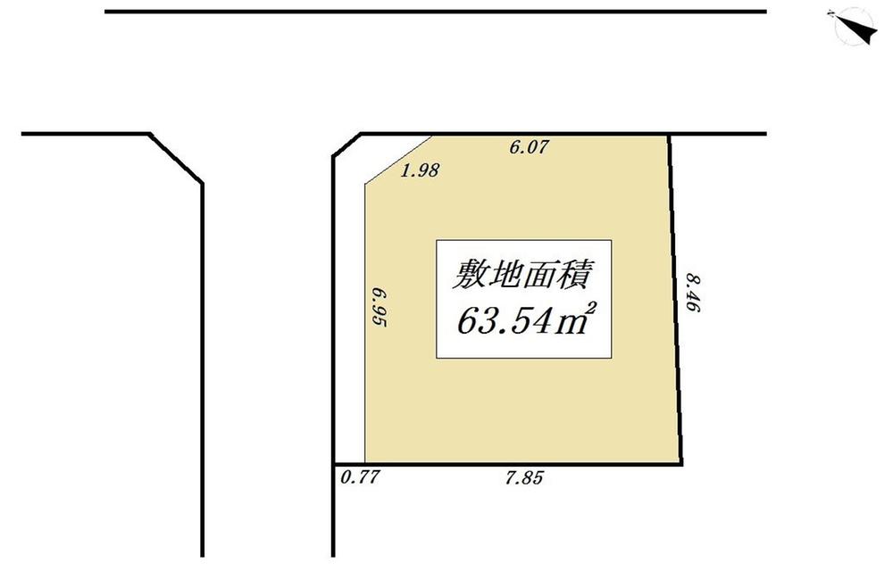 Compartment figure. 54,800,000 yen, 4LDK, Land area 63.5 sq m , Building area 104.14 sq m