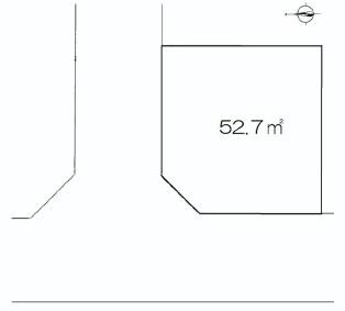 Compartment figure. Land price 39,700,000 yen, Land area 52.7 sq m