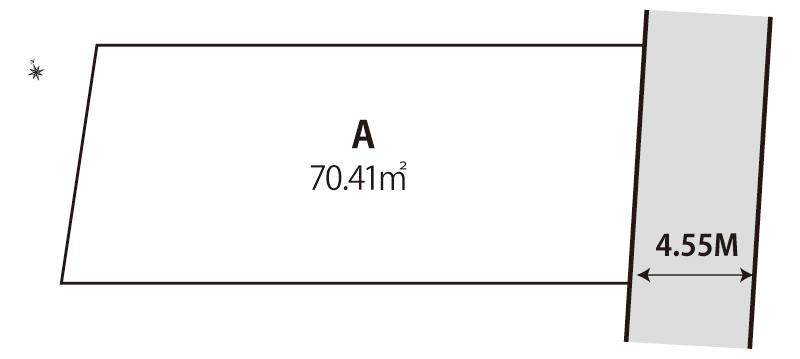 Compartment figure. Land price 33,100,000 yen, Land area 70.41 sq m