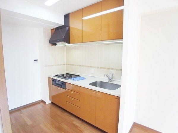 Kitchen. Around the living environment is good