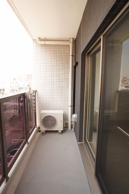 Balcony. Wide balcony