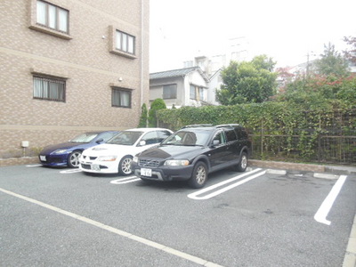 Parking lot. There is parking lot