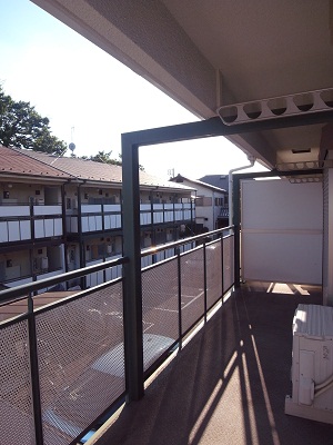 Balcony. Wide balcony
