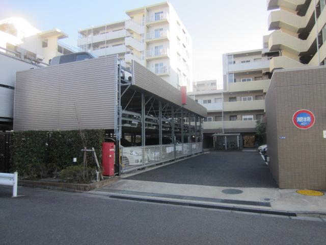 Parking lot. Common areas