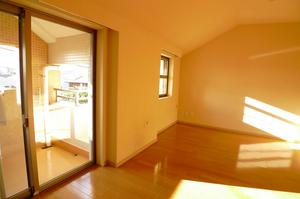 Living and room. Balcony facing west