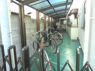 Other common areas. bicycle parking space