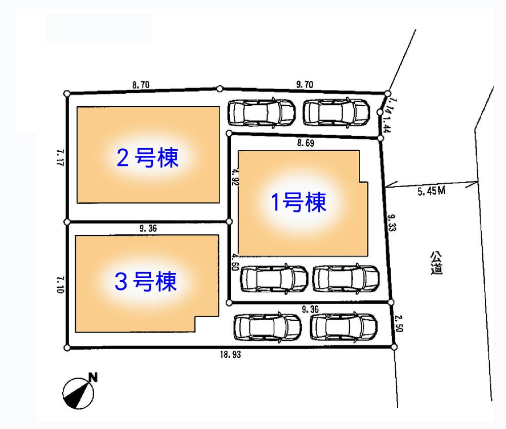 The entire compartment Figure. Whole building is a car space with two