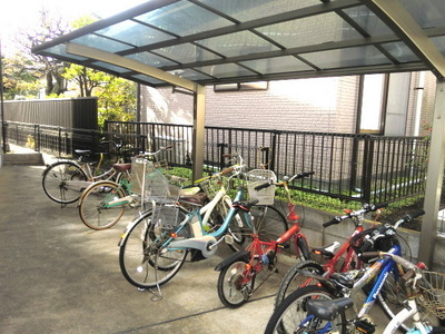 Other common areas. Shared bicycle parking lot