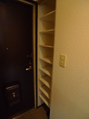 Entrance. There are shoe box