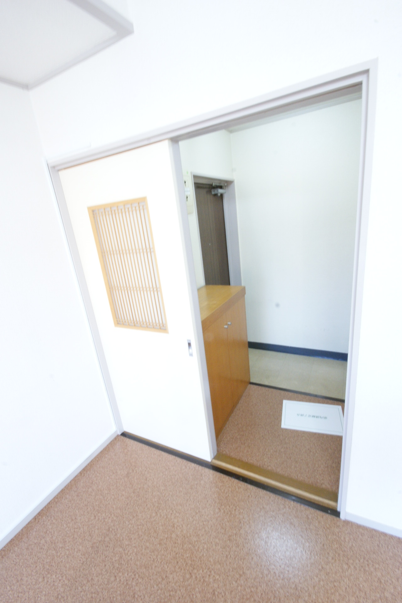 Entrance. Entrance inside With cupboard