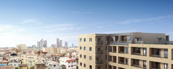 Shared facilities.  [Exterior CG] To further take advantage of the site conditions adjacent to the lush hills, Hillside Court nestling in tranquil Kugahara mansion district, Parkside Court of rich natural Unoki Matsuyama park side, Adopt a distribution building plan of the three buildings structure that excellent front court for access to unoki station. Different personality and life-friendliness of each of each building is, It responds to a variety of lifestyle. ( ※ View photos from the Exterior CG and the local 7-floor equivalent of publication (July 2013 shooting) is, In fact and may be slightly different in that synthesized)