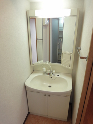 Washroom. Washbasin with anti-fog