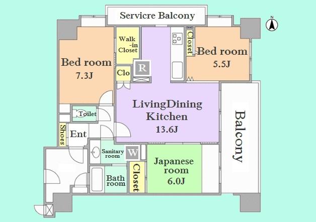 Floor plan. 3LDK, Price 37,800,000 yen, Occupied area 70.01 sq m , Balcony area 16.03 sq m