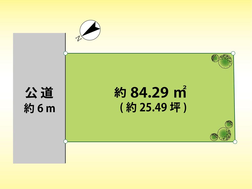 Compartment figure. Land price 49,800,000 yen, Land area 84.29 sq m