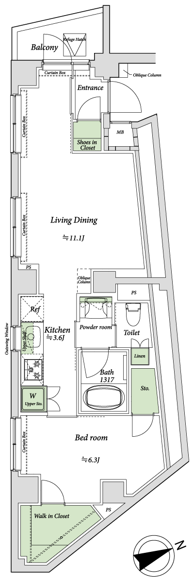 Floor: 1LDK + WIC + SIC, the occupied area: 49.74 sq m, Price: 41,800,000 yen, now on sale
