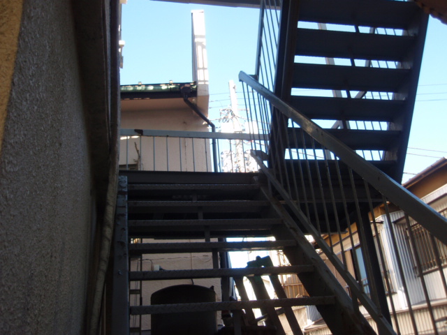 Other common areas. External staircase