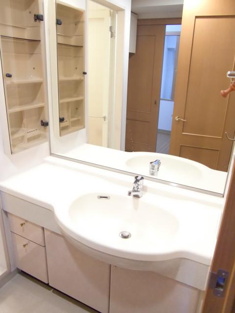 Wash basin, toilet. Wash basin