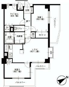 Floor plan. 2LDK+S, Price 41,900,000 yen, Occupied area 61.31 sq m , Balcony area 15.42 sq m