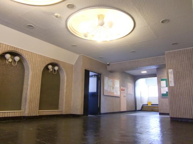 lobby. Retro stylish atmosphere apartment lobby