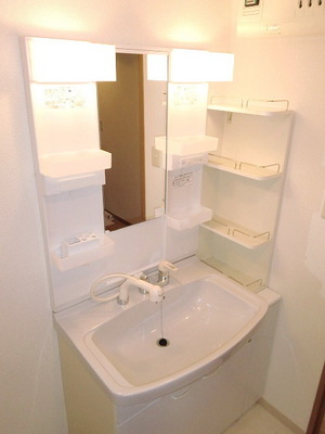 Washroom. Independent wash basin