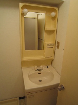 Washroom. Happy independence washbasin