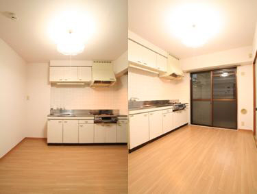 Kitchen. Interior before Another room reference photograph