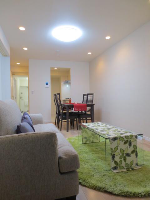 Living. Kitchen area from the living room