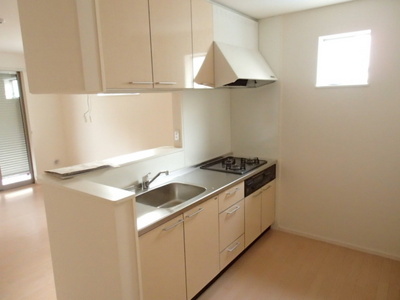 Kitchen. Kitchen space with a bright upper window