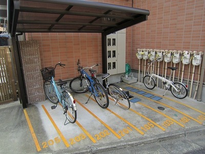 Other common areas. On-site bicycle parking lot