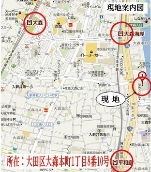 Local guide map. map