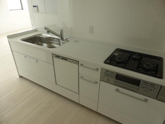 Kitchen. Indoor (10 May 2013) Shooting Second floor kitchen Dishwasher, With water purifier