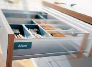 Kitchen.  [Drawer function (Bull motion function)] Minimizing the impact sound generated when closing the drawer, Adopted automatically bull motion function to close by pressing the door a little. It further improves the usability of the kitchen. (Except for some)