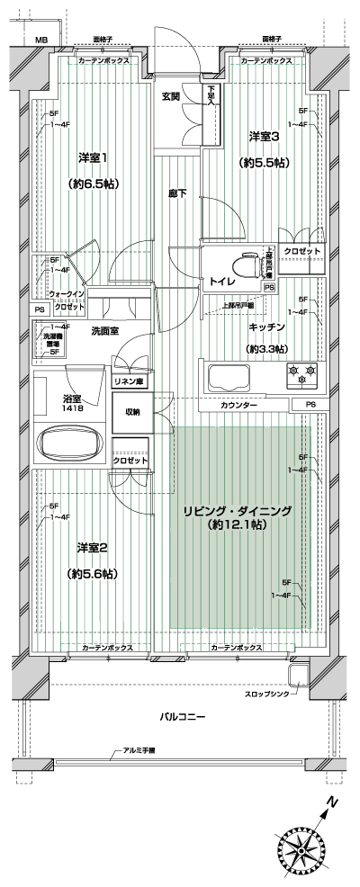 Floor: 3LDK, occupied area: 70.02 sq m, Price: undecided, now on sale
