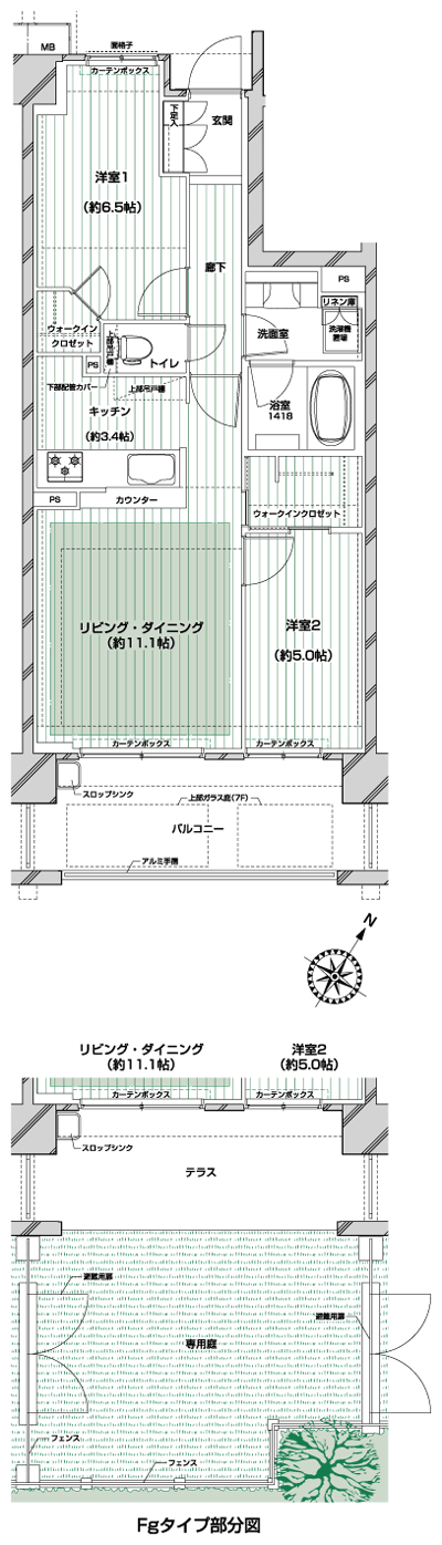 Floor: 2LDK, occupied area: 60.91 sq m, Price: 44,880,000 yen, now on sale
