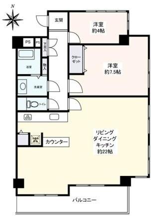 Floor plan. 2LDK, Price 29,700,000 yen, Occupied area 78.42 sq m , Balcony area 9.99 sq m in 2007 11 full renovated in May! It has been clean use.