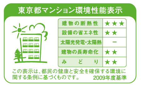 Building structure.  [Tokyo apartment environmental performance display]  ※ For more information see "Housing term large Dictionary"
