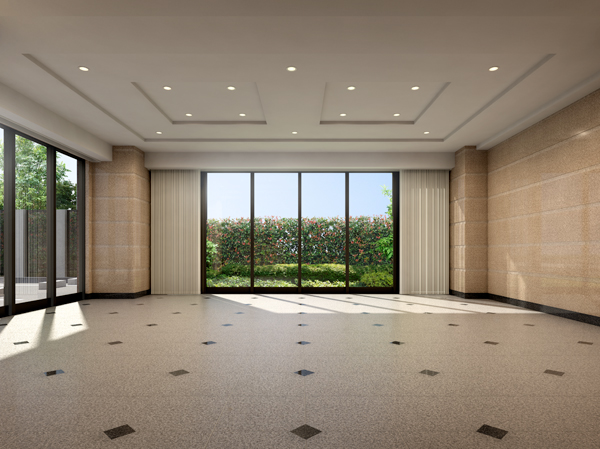 Shared facilities. Lobby Rendering