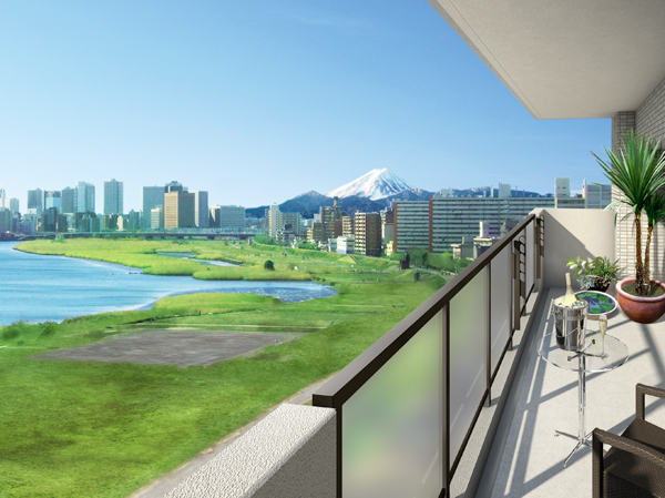 Room and equipment.  ※ Those that were synthesized view photos from the local 7-floor equivalent (February 2012 shooting) to the B-type balcony Rendering, In fact a slightly different.